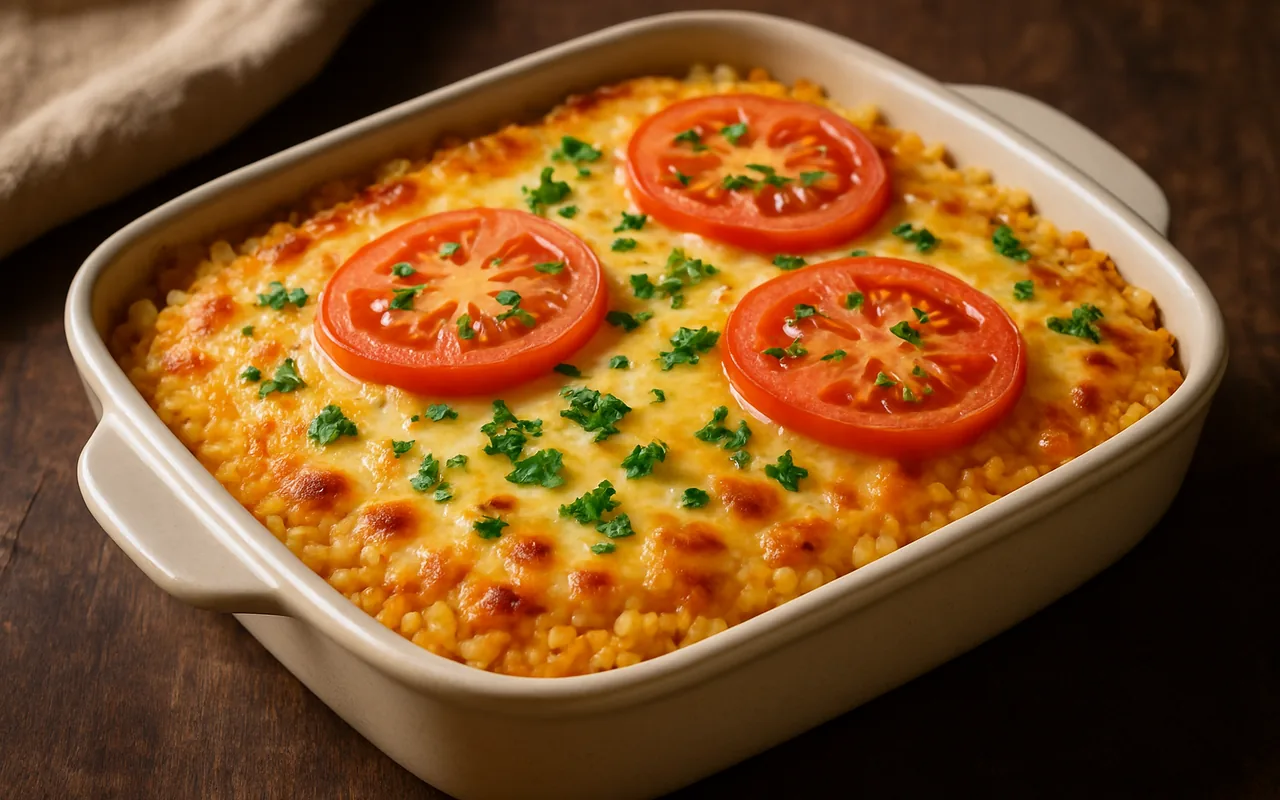 Arroz de forno cremoso