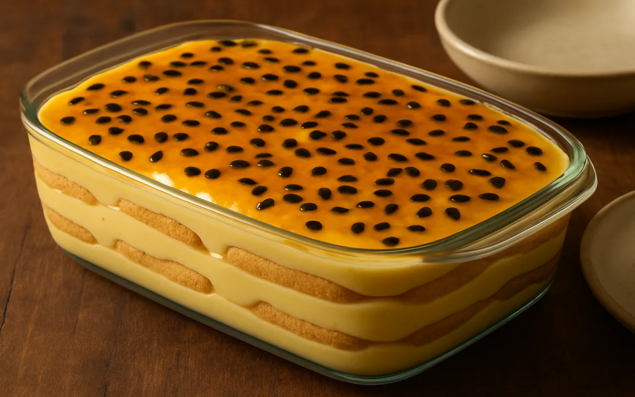 Pavê de maracujá