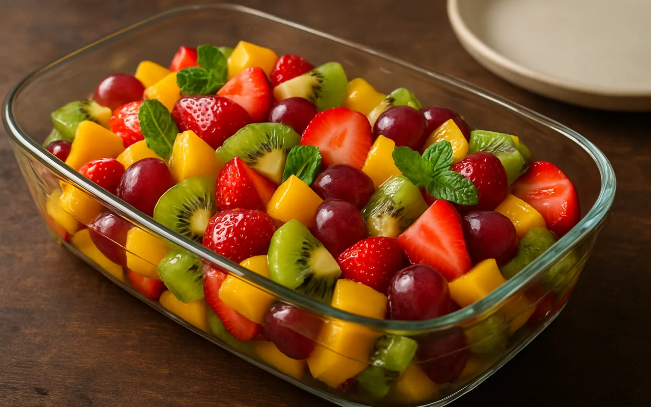 Salada de frutas natalina