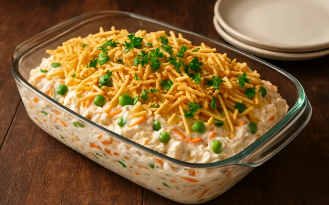 Salpicão de frango cremoso